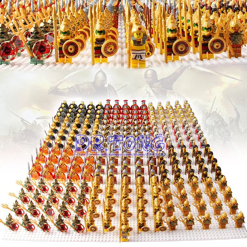 

21PCS/Lot Medieval Castle Knights Hero of Sparta The Lord of the Rings Mini Building Blocks Brick Armor Toys for Children Pg8031