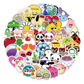 

10/50/100PCS Color Small Fresh Personality Graffiti Cute Animal Notebook Suitcase Skateboard Guitar Waterproof Sticker Wholesale