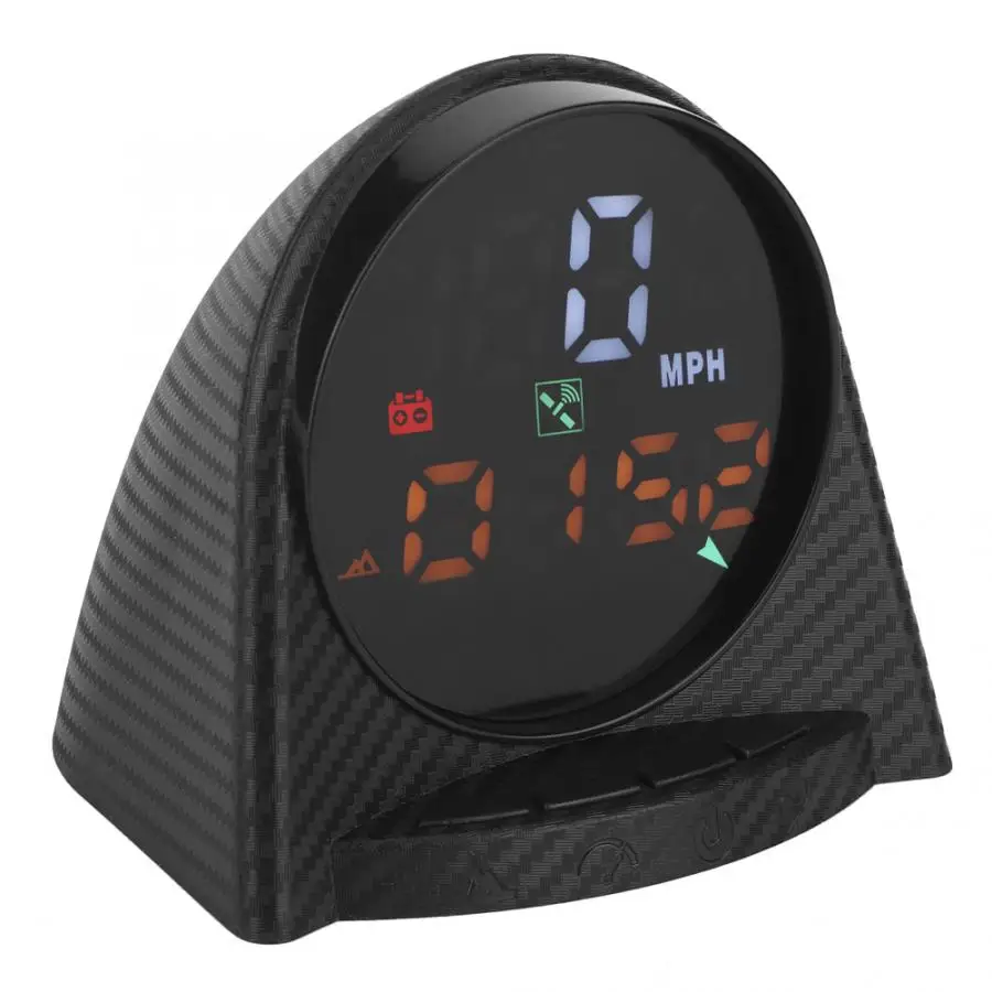 Автомобильный gps дисплей HUD скорость Высота время компас превышение скорости сигнализации KMH PMH Head Up Meter