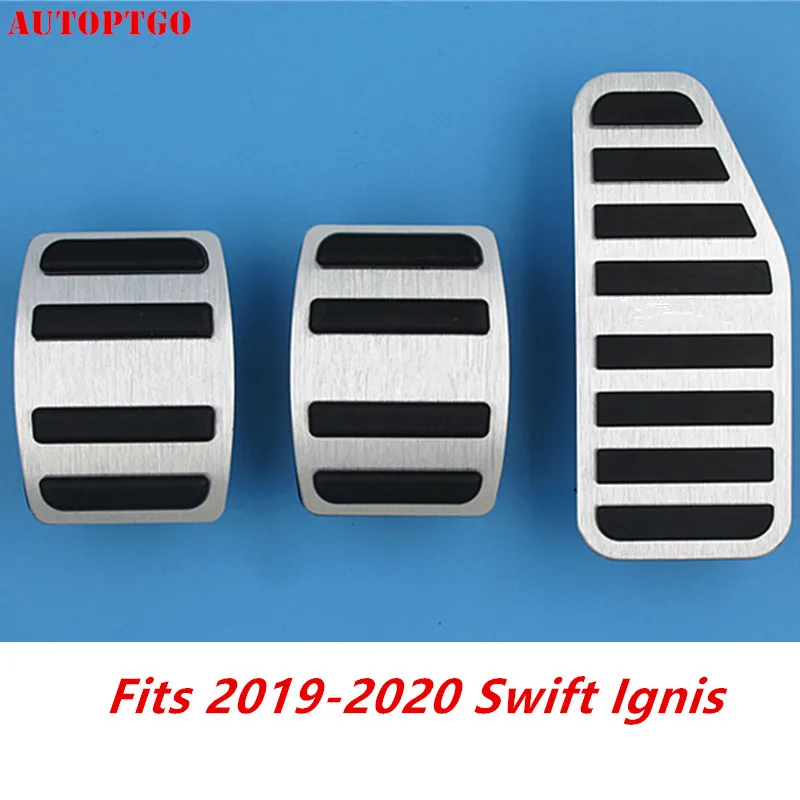 MT 3Pcs Для AT Suzuki Swift Ignis накладка на педаль без дрели газ/сцепление/тормоза Педали для автомобиля набор для укладки - Название цвета: MT 3Pcs