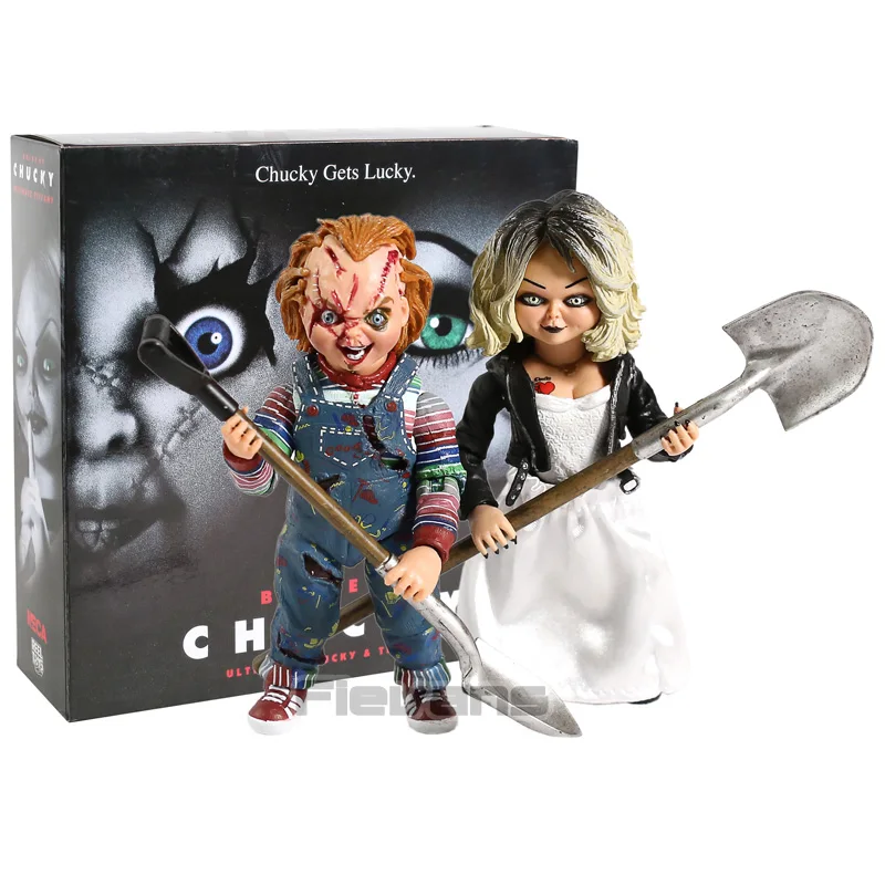 NECA Невеста Чаки и Тиффани конечная фигурка кукла из фильма ужасов игрушка - Цвет: box