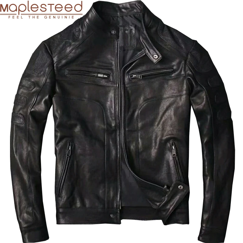 leather thin jacket