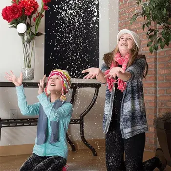 

1Bag 8g Magical Artificial Snow Water Snow Magic Magic Holiday Snow Absorbent Children Fake Fluffy Decoration Party S6I1