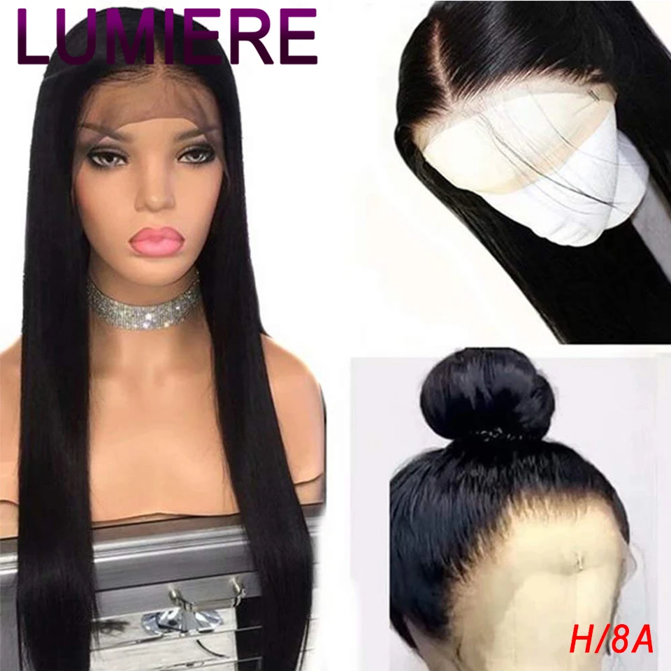 

360 Lace Frontal Wig Straight Hair Pre Plucked With Baby Hair For Black Women Brazilian Remy Hair Lace Front Human Hair Wigs