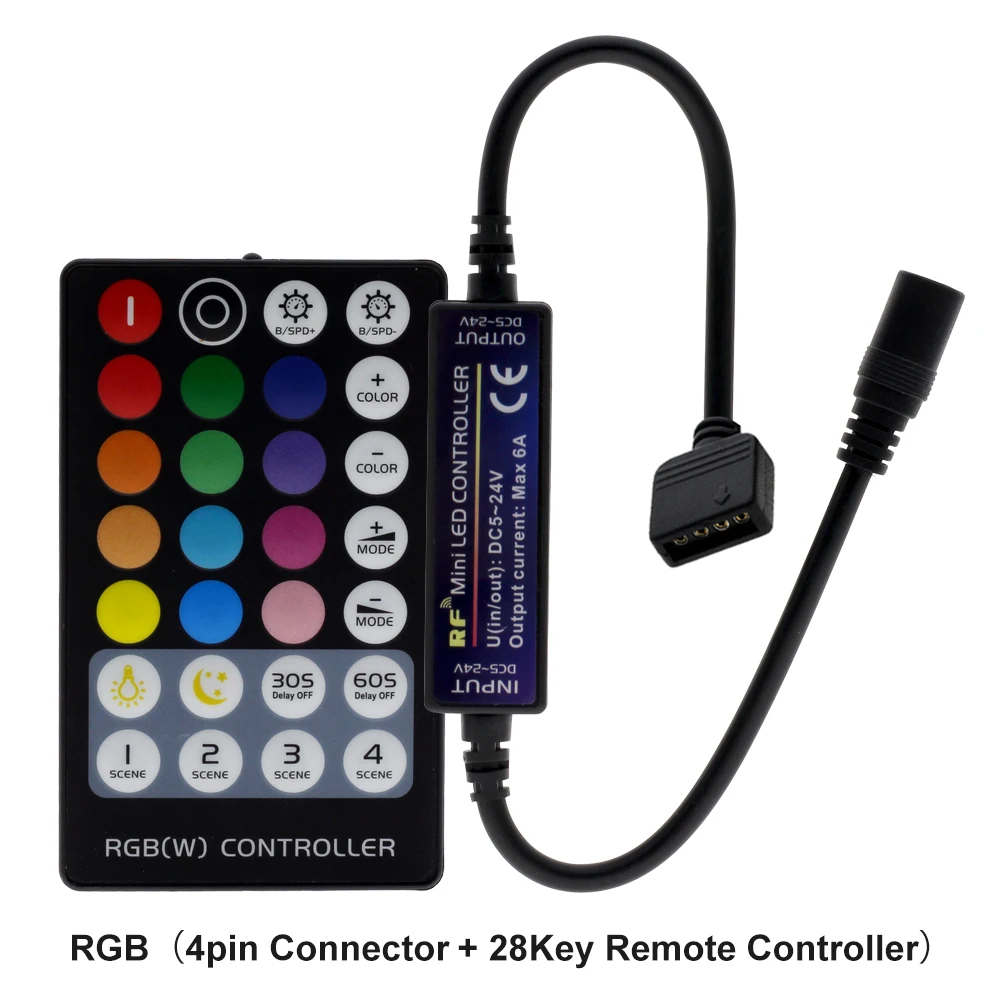 Новое поступление, Светодиодная лента RF control ler с пультом дистанционного управления для одного цвета/двойной белый/RGB/RGBW/RGB+ CCT светодиодные полосы света