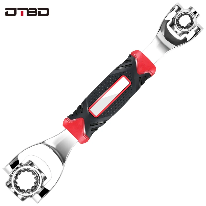 

52-in-1 Tiger Wrench Hand Tools Socket Works with Spline Bolts Torx 360 Degree 6-Point Universial Furniture Car Repair Spanner