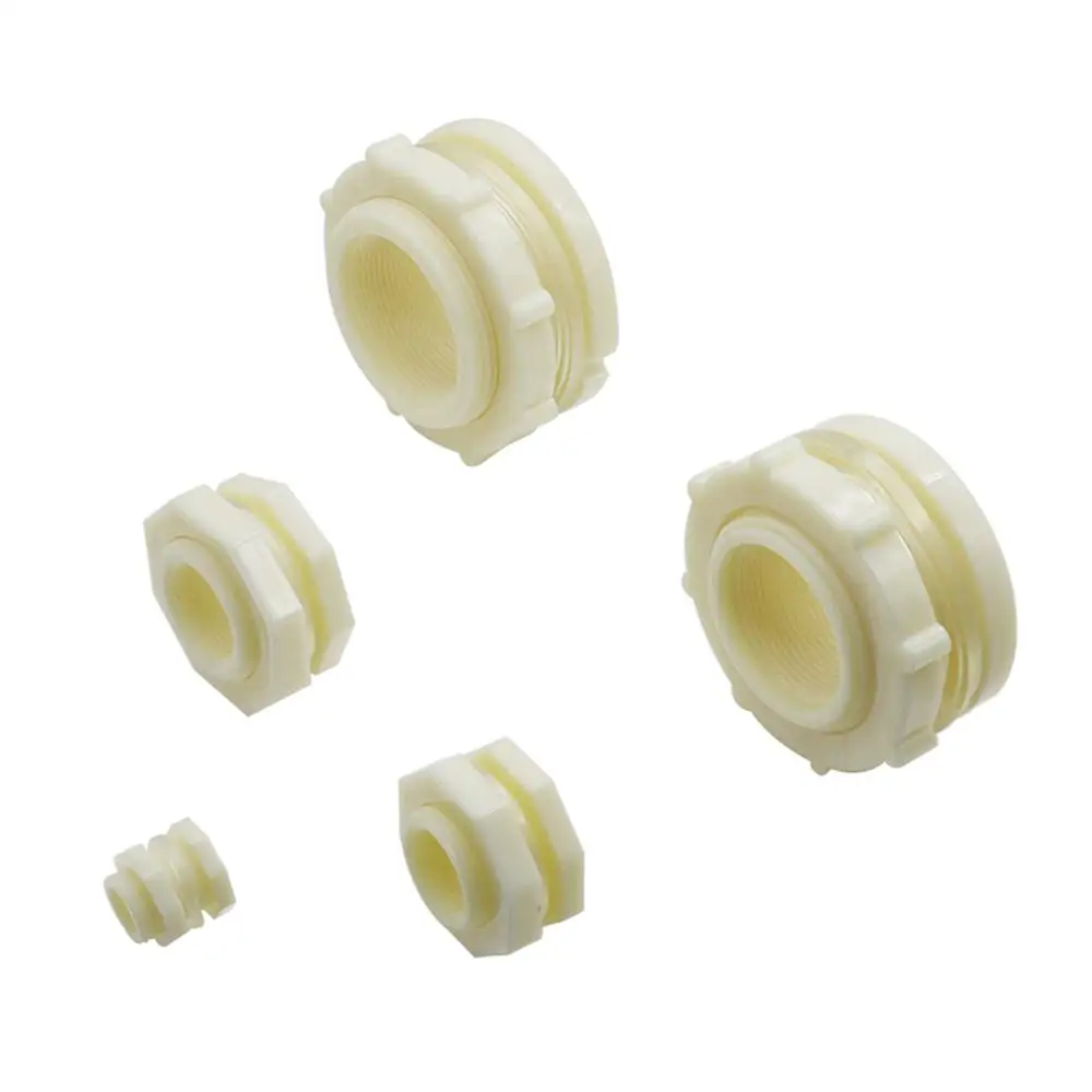 ABS Plastic Water Tank Connector 1/2" 3/4" 1" 1.2" 1.5" 2" Thread Fish tank Aquarium Outlet Bucket Connector Drain Pipe Fitting
