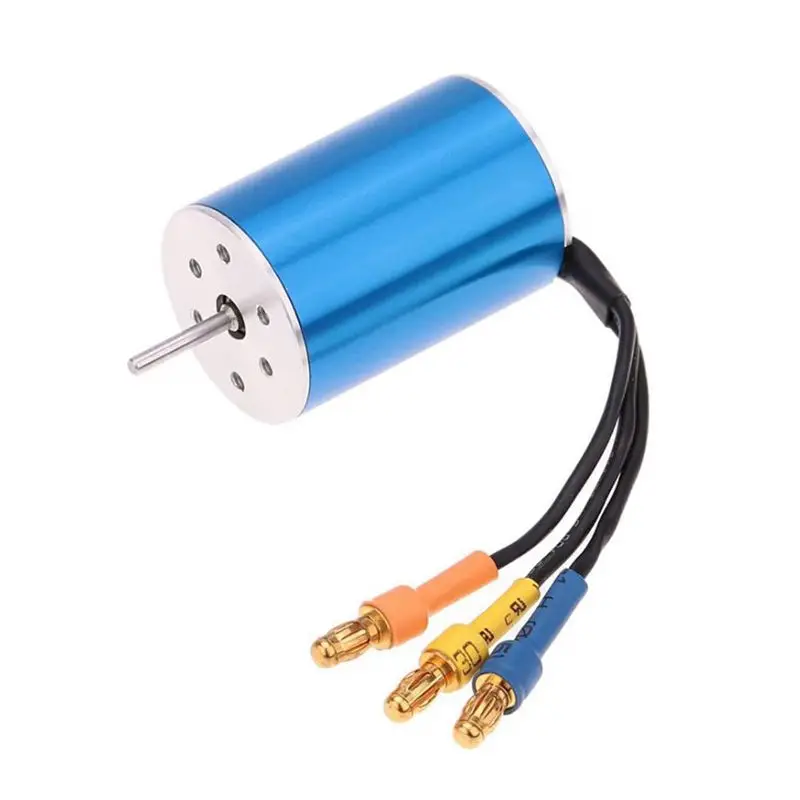 2435 4800KV 4P Бессенсорный двигатель с 25A бесщеточный ESC для 1/16 1/18 автомобиль грузовик