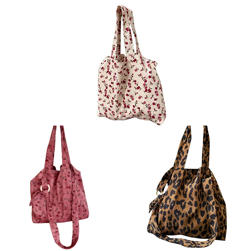 

Fashion Women's Canvas Tote Bag Retro Printing Casual Large Capacity