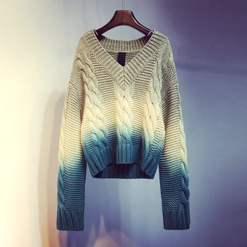[EWQ] 2020 Spring Autumn New Gradient Hit Color