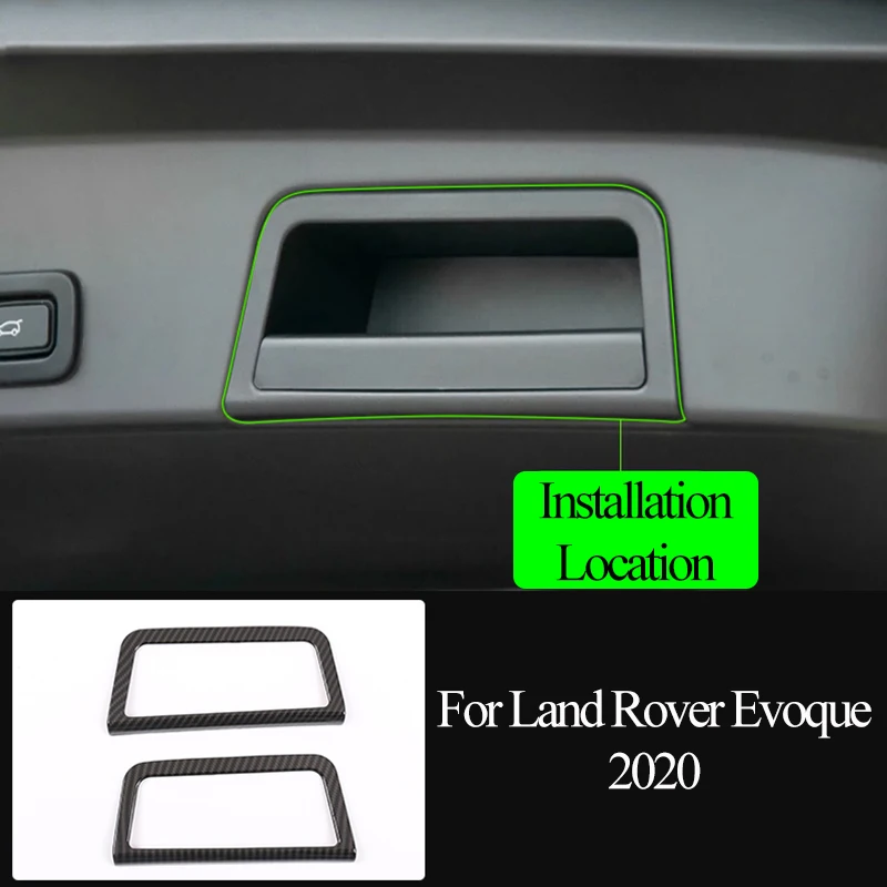 

2 шт. ABS углеродное волокно для Land Rover Evoque 2019 2020 Автомобильная дверная ручка отделка автомобильные аксессуары