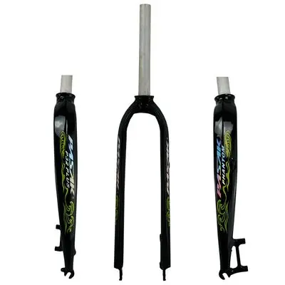 glossy black green Пасак велосипед жесткий вилка 2" 27,5" 2" алюминиевый mtb горный велосипед дорожный мотоцикл вилки жесткой P32 модель Дисковая тормозная вилка вилка для велосипеда - Цвет: glossy black green
