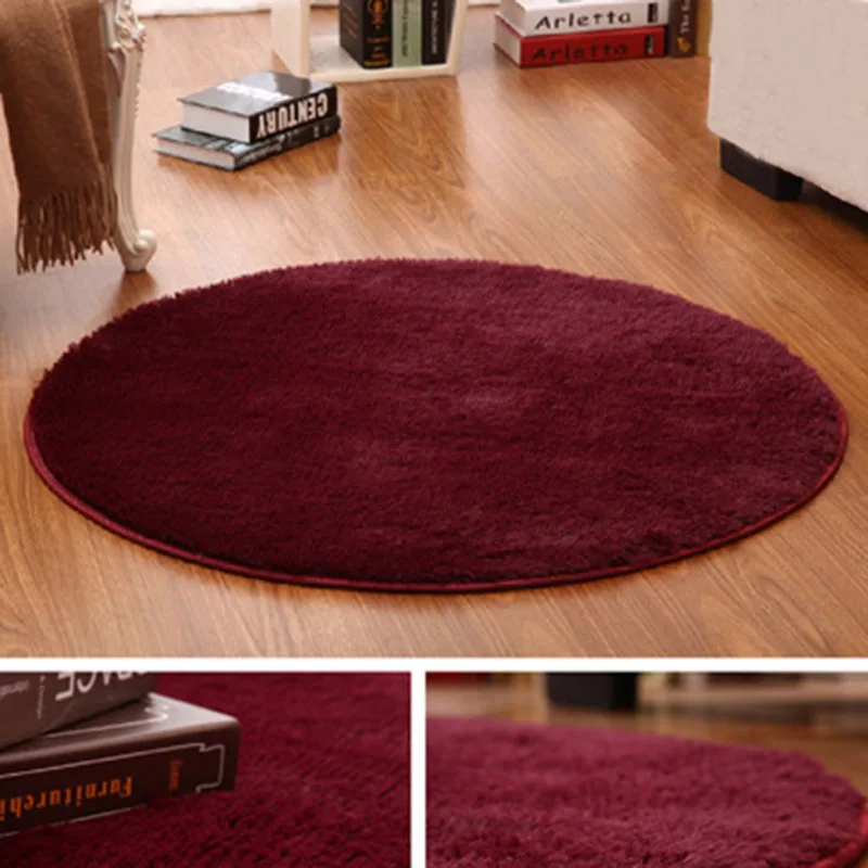 Горячий круглый ковер, противоскользящая Подушка для спальни, стула, коврик для йоги, напольный коврик для двери, коврик для гостиной, Детская игровая крышка, 40 см