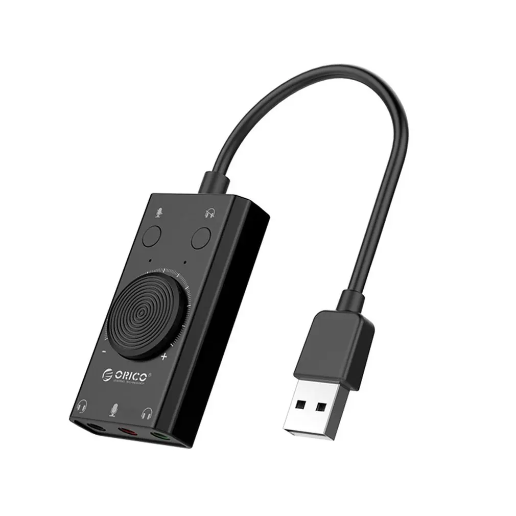 Многофункциональный драйвер Внешняя USB Звуковая карта для настольного ноутбука ПК портативный аудио стерео Звуковая карта адаптер