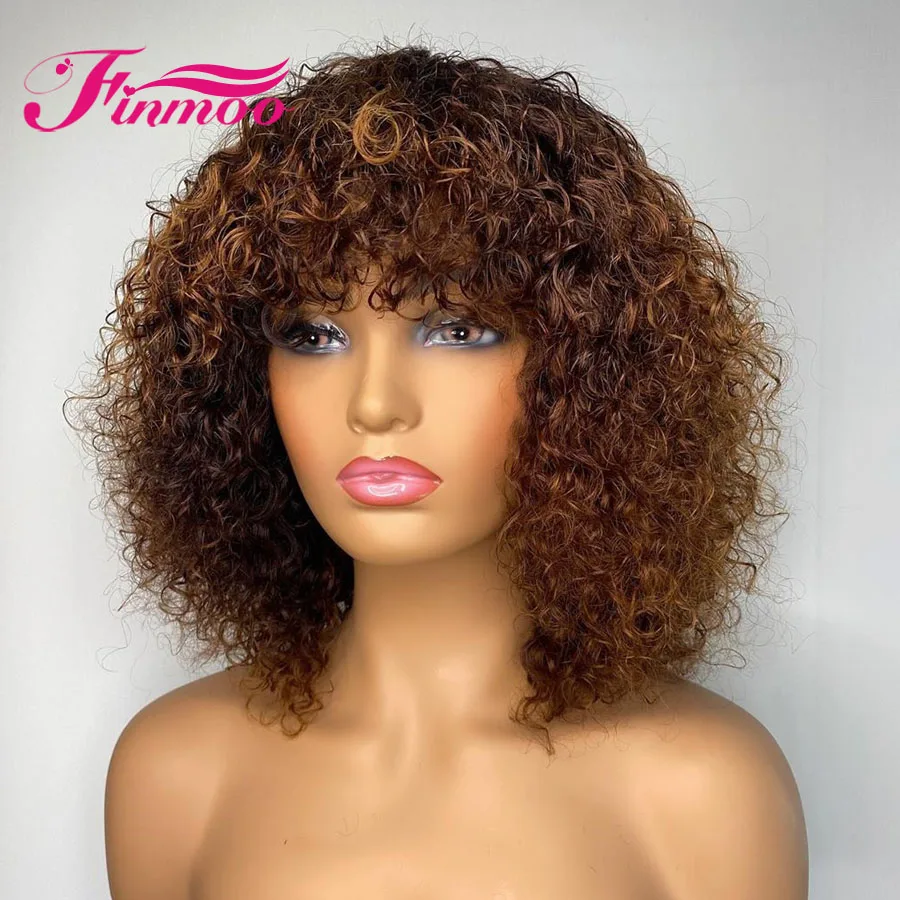 Парики из натуральных волос на кружевном фронте кудрявые с цветными прямыми