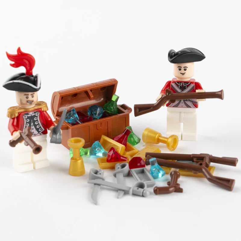 Город МОС аксессуары строительные блоки коробки сокровище алмаз драгоценный камень деньги Золото Серебро кассовый Кубок запчасти оружие пистолет пират кирпичи C116