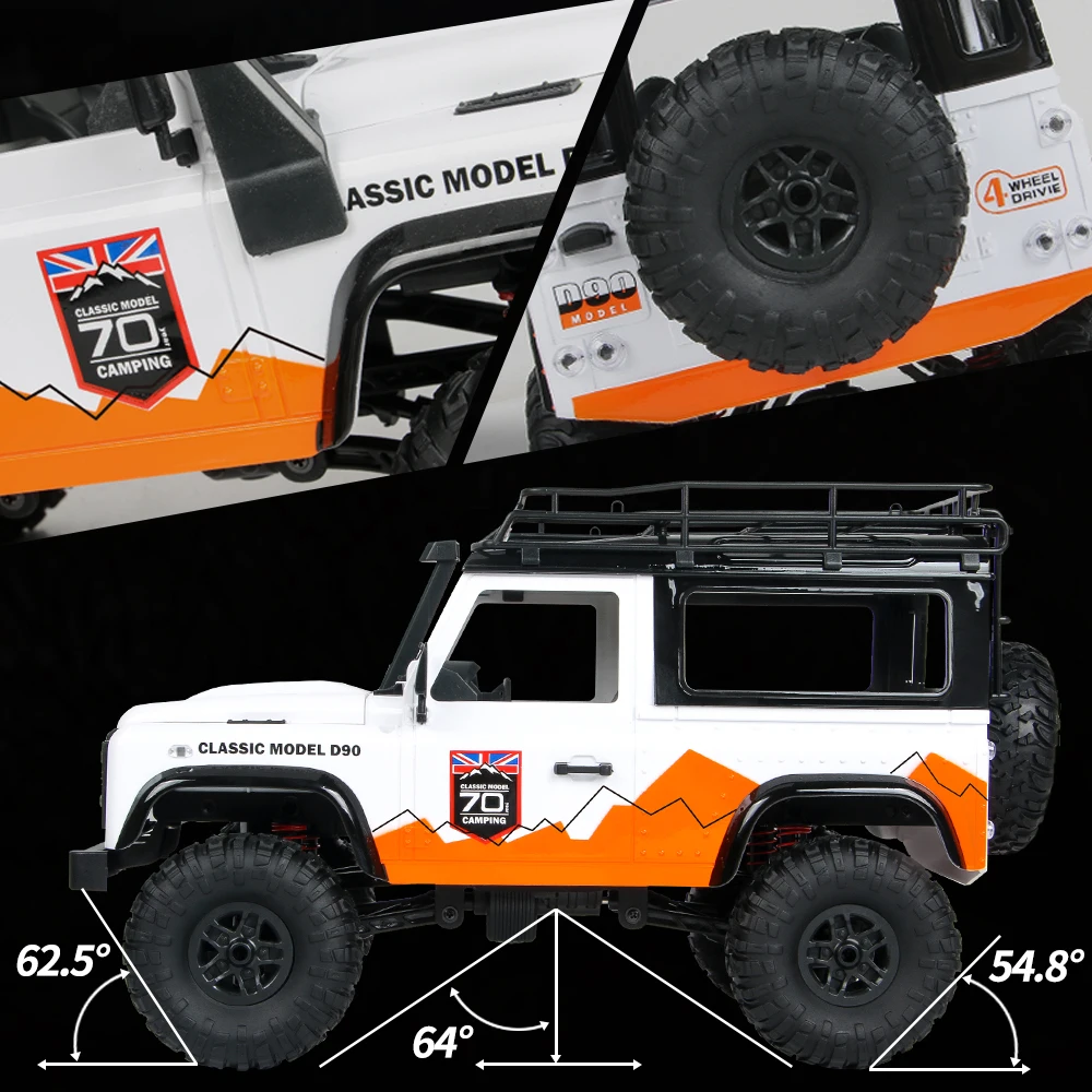 MN-99 1/12 2,4 ГГц 4WD RC автомобиль 8,72 км/ч внедорожный автомобиль RC Рок Гусеничный Кроссовый RC игрушка с фарой для взрослых и детей