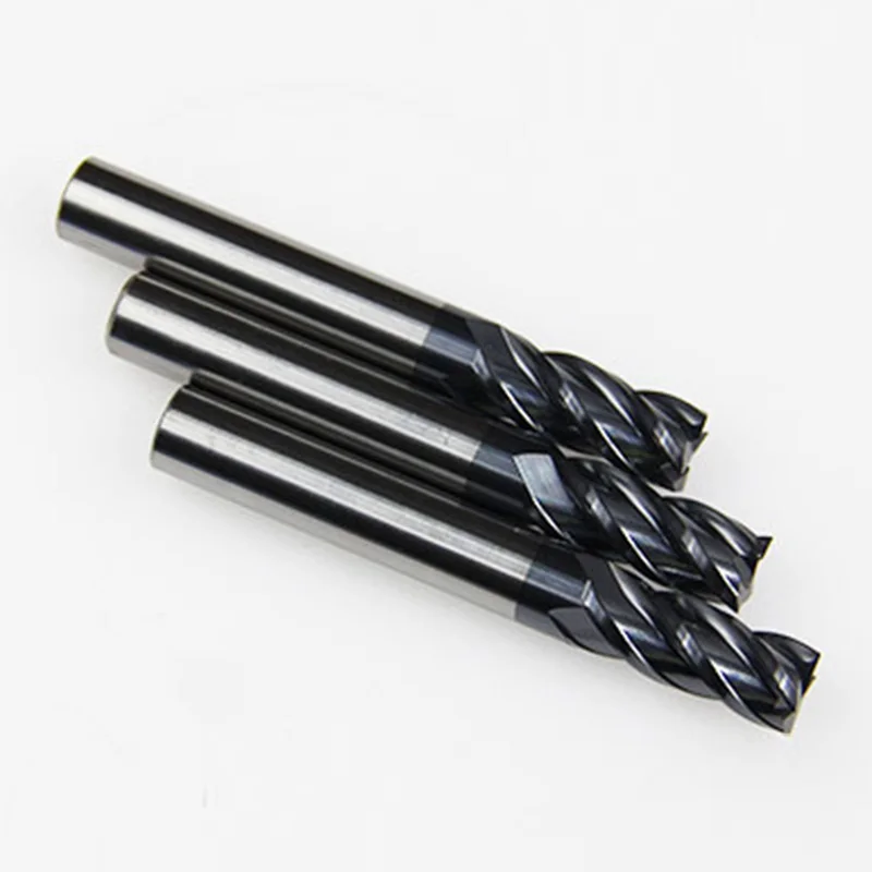 8MM Tungsten Carbide End Mill 4 Flute HRC50 60MM Length CNC Milling Cutter Bit