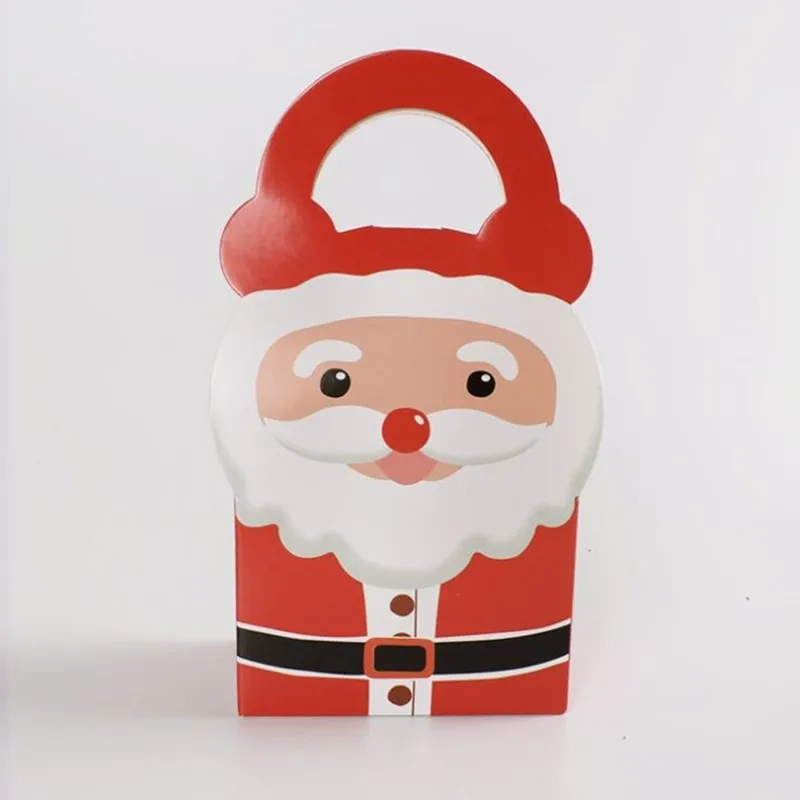 Christmas candy apple box new 18x6x9cm Spot Santa holding candy carton wholesale Christmas Halloween gift box customized design