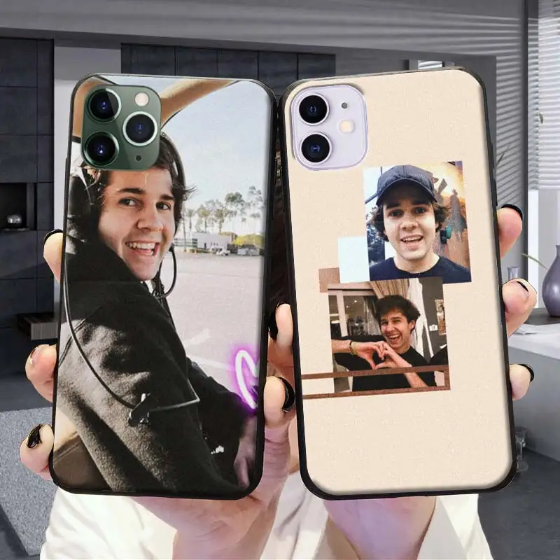 Vlog Squad David Dobrik Silione case for iPhone 7 8 11 12 Pro Max XR 12 Mini SE X XS MAX 5s 6 6s 7+ 8+ Black Soft Cover Capa