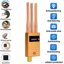 

Multi-function Wireless RF Signal Detector Bug GSM GPS Signal Lens RF Tracker Detect Finder Radio Scanner Anti Candid Camera