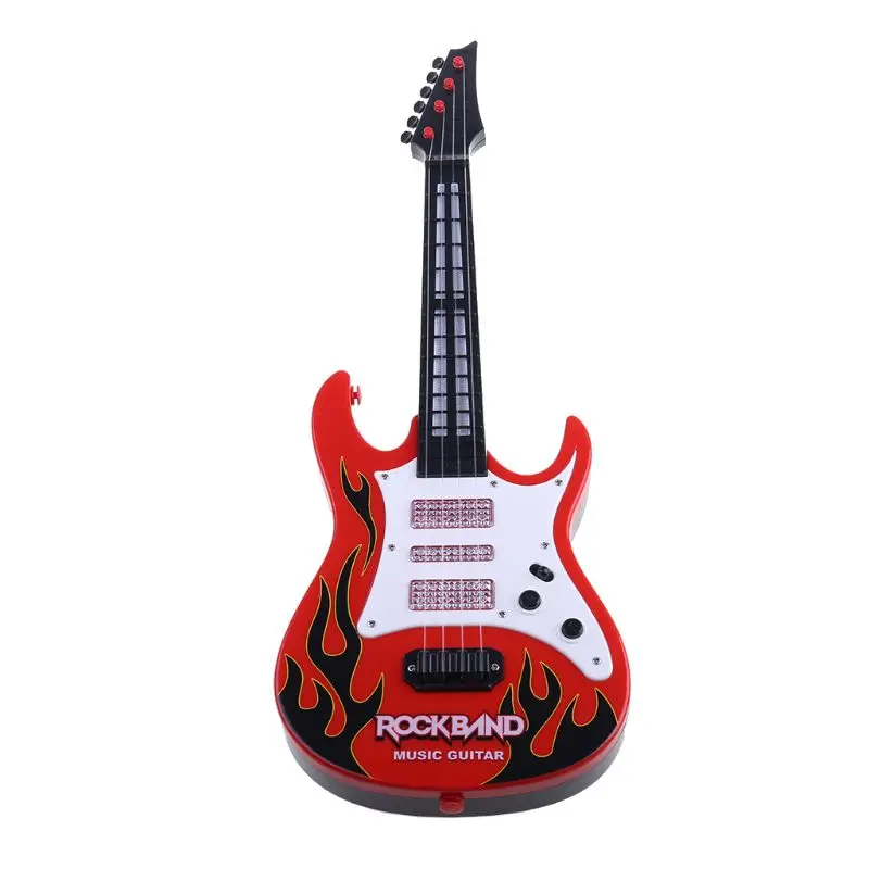 Новое поступление забавная электрическая игрушечная гитара Fire Rock Band музыкальная