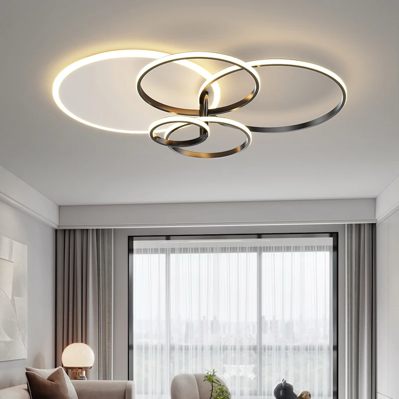 

Modern LED Ceiling Lights Adjustable Black/Gold/White Lamp Body led Ceiling Lamp For Living Dining Room Bedroom Lighting Fixture