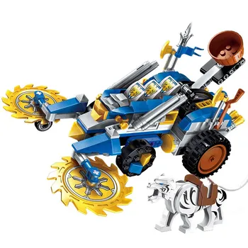 

Enlighten Building Block War of Glory Castle Future Knights Dwarven Chariot 3 Figures 243pcs Educational Bricks Toy Boy Gift