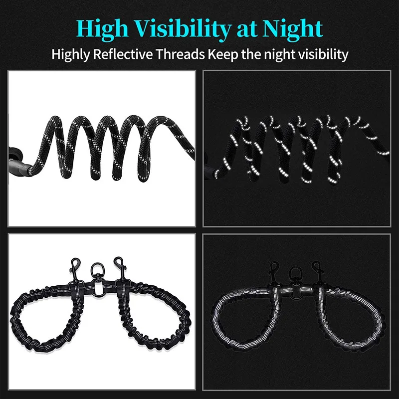 Double Connection Dog Leash Ultimate Control And Comfort For Walks