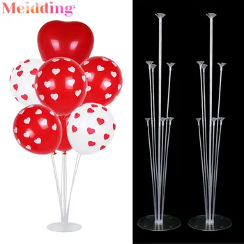 

2set Wedding Engagement Decoration Heart Balloons Stand Holder Column Confetti Balloon Kids Birthday Party Baby Shower Supplies