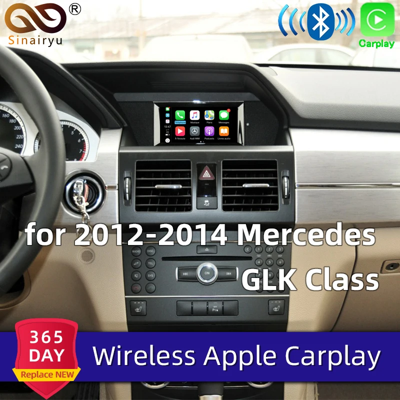 Sinairyu Aftermarket wifi беспроводная Apple Carplay Модифицированная G GL GLA GLK класс 2011-15 для Mercedes NTG4.5 4,7 с обратной камерой