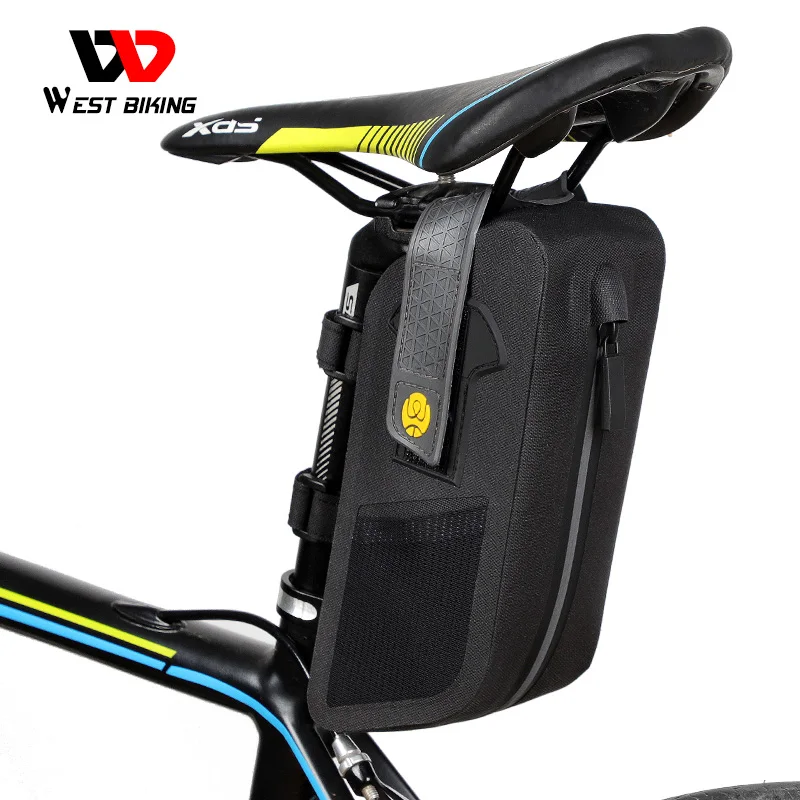 

WEST BIKING Bike Frame Bag Bicycle Saddle Bags Reflective Rainproof Tools Pannier Multifunctional Bike Seatpost Bag Accessories