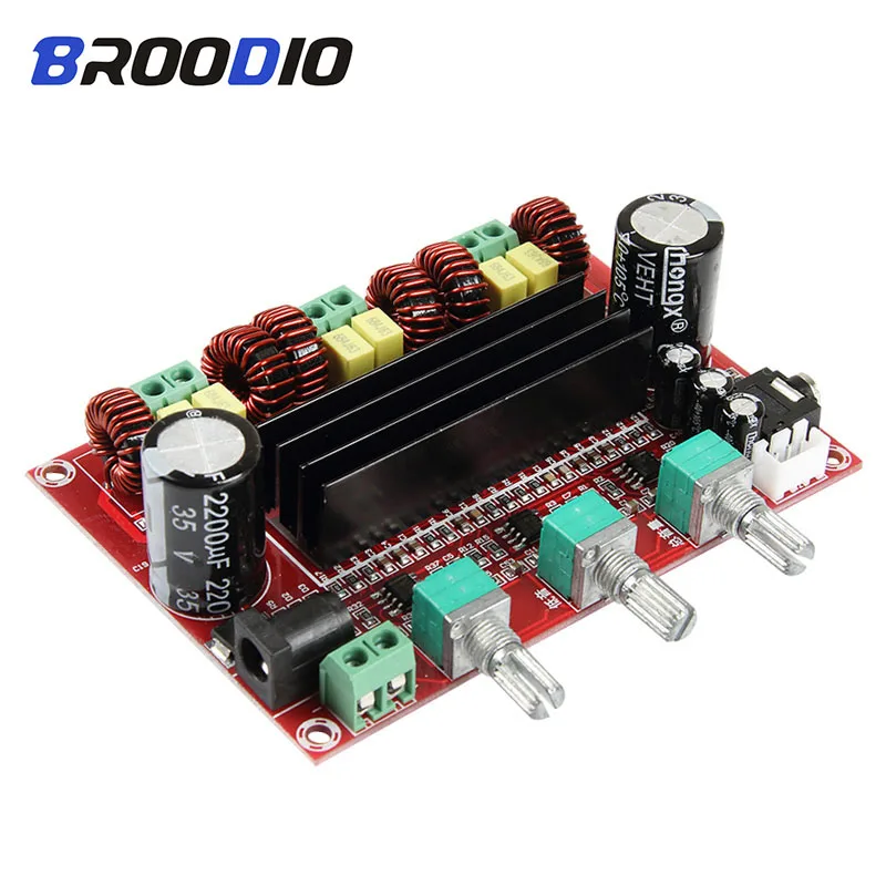 Плата цифрового усилителя высокой мощности TPA3116D2 аудиоDC12V 26V 2*80W + 100W усилители