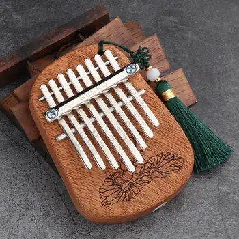 

GECKO 8 Keys Finger Kalimba Thumb Piano Portable Beginners Keyboard Instruments Marimba Wood Musical Instrument