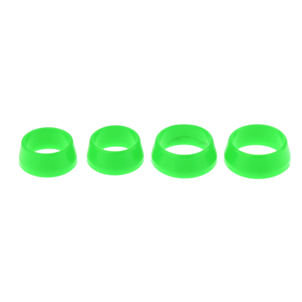 green 4 шт Силиконовое кольцо Подседельный штырь Горный Дорожный велосипед защитное сиденье руля 35 мм/40 мм - Цвет: green