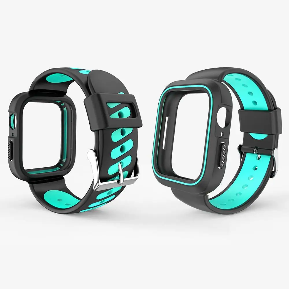 Ремешок для часов Apple watch 44 мм 40 мм 42 мм 38 мм ремешок для часов iWatch Series 1 2 3 4 защитный чехол и браслет наручный ремень - Цвет ремешка: Black mint