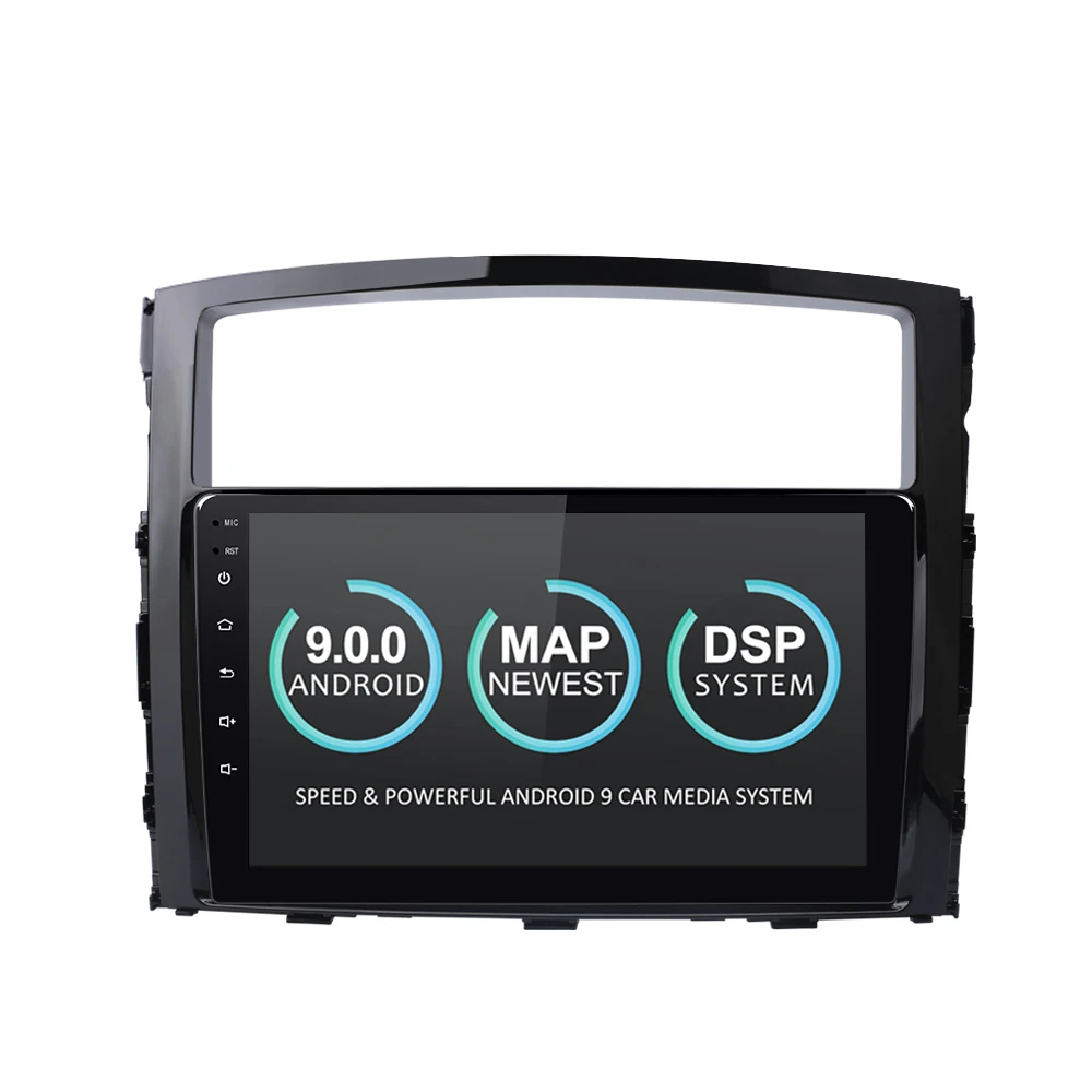 Excellent 9 Inch Display Touch Screen Car Multimedia Player Android GPS Navigation for Mitsubish Pajero Autoradio 1 Din Radio Player DVD 1