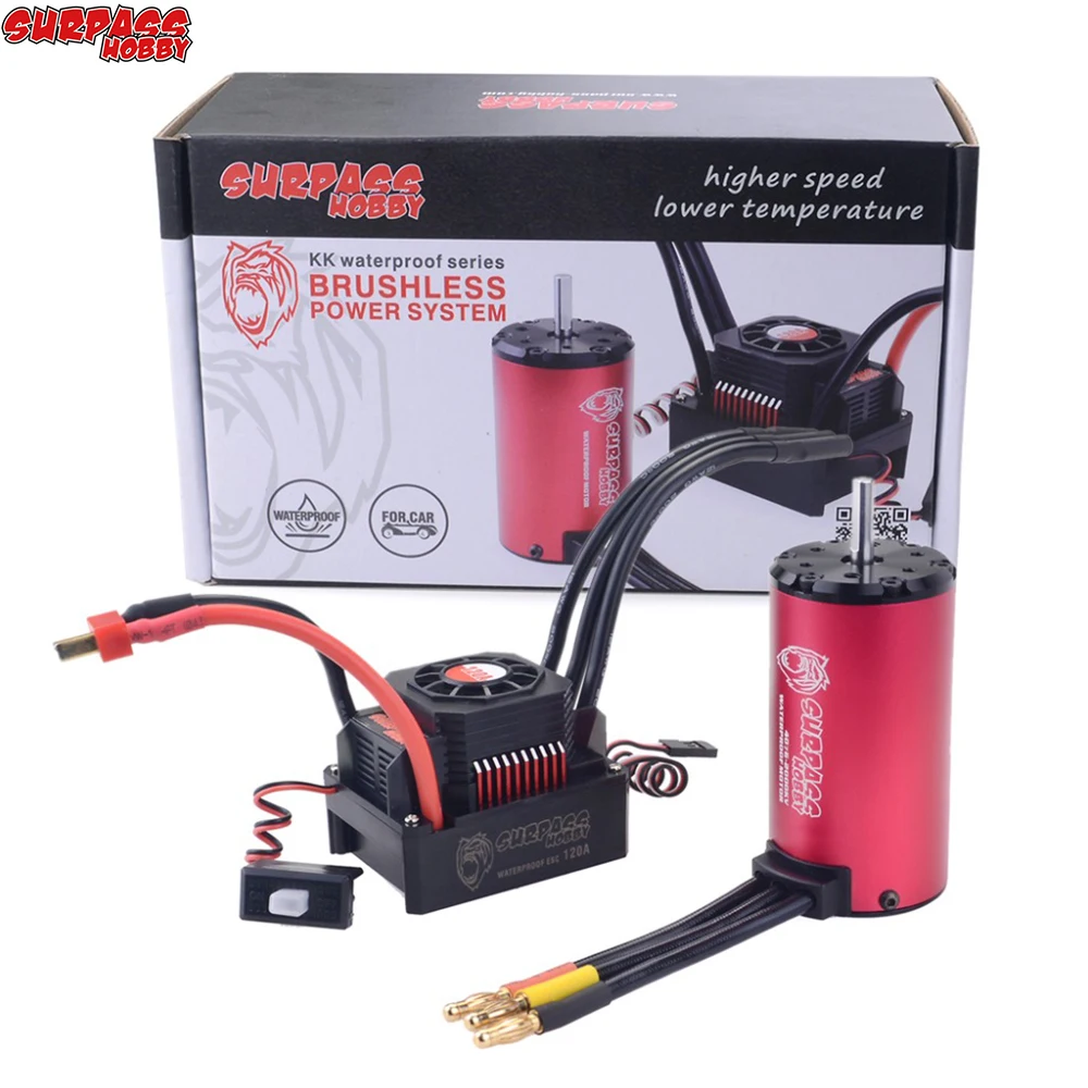 SURPASS хобби KK 4068 Мотор Водонепроницаемый бесщеточный мотор с 120/150A ESC для 1/8 RC Дрифт