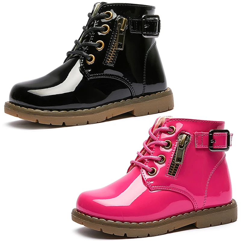 

SandQ/детские ботинки; Ботильоны на молнии для мальчиков; Модная черная обувь с пряжкой; Популярная обувь для девочек; Chaussure Zapato; Новинка 2020 года