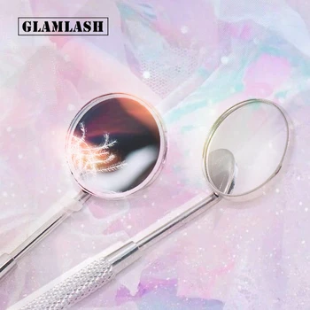 

Stainless Steel Checking Mirror For Eyelash Extension 1PC Portable Dental Mirrors Mouth Tooth Professional Makeup Tool
