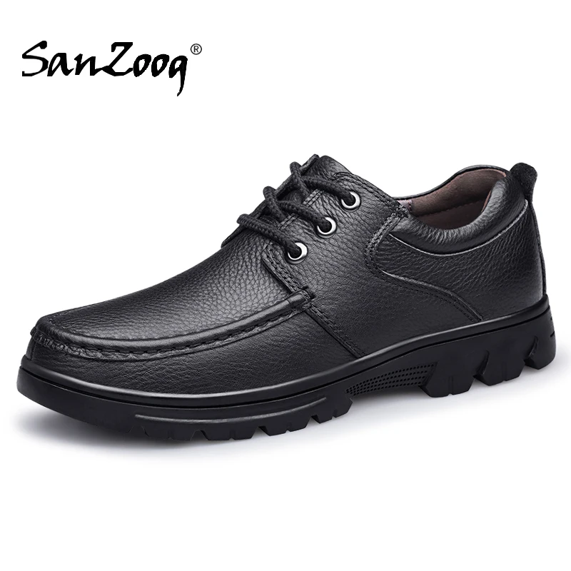 Autumn-Winter-Men-Natural-Genuine-Leather-Shoes-Casual-Business-Office ...