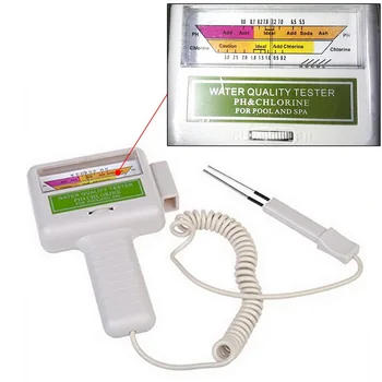 

1Pcs PC-101 PH Chlorine Tester CL2 Aquarium Water Quality Checker Portable Home Swimming Pool Spa PH Test Monitor Meter Whitenew