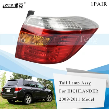 

ZUK Pair Exterior Car Lights Tail Light Tail Lamp For TOYOTA HIGHLANDER KLUGER ASU40 GSU45 2009-2011 Rear Taillight Taillamp