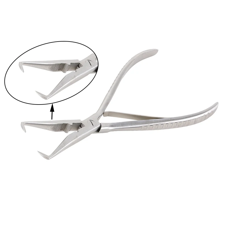 1pcs Stainless Steel Elbow Hair Extension Pliers for Removing I-Tip Hair Micro Ring Tubes Bead Removal Tools