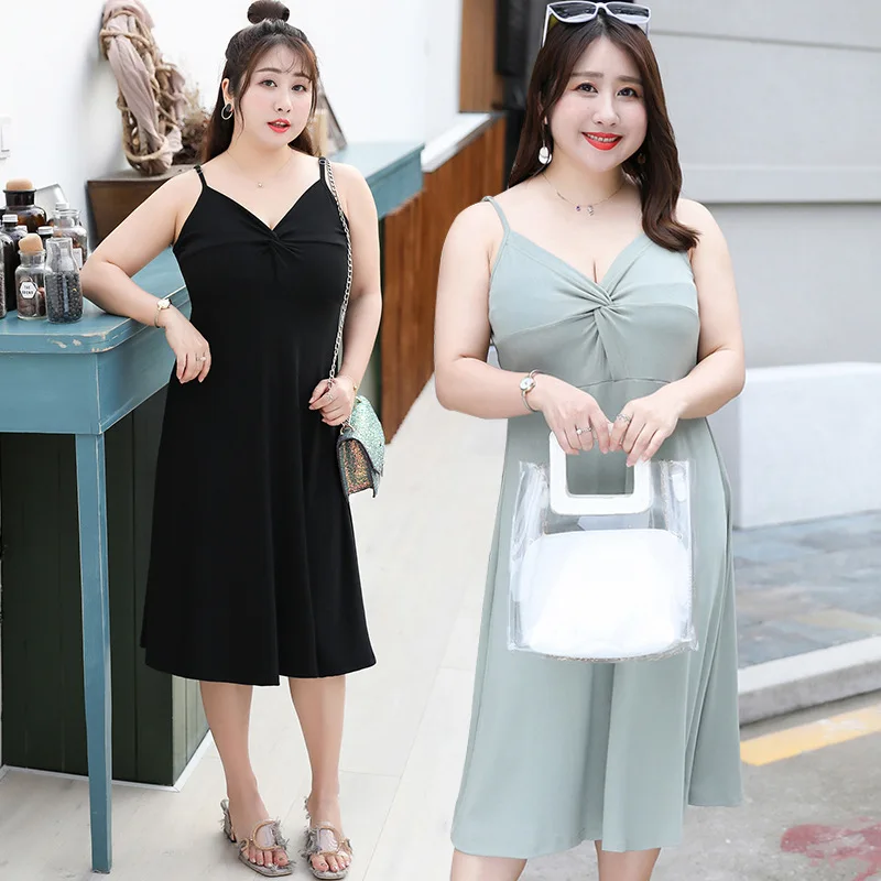 [Xuan chen] Summer New Style Large GIRL'S Large Size Dress Plus-sized Yamamoto-Style Dress a Generation of Fat 1734