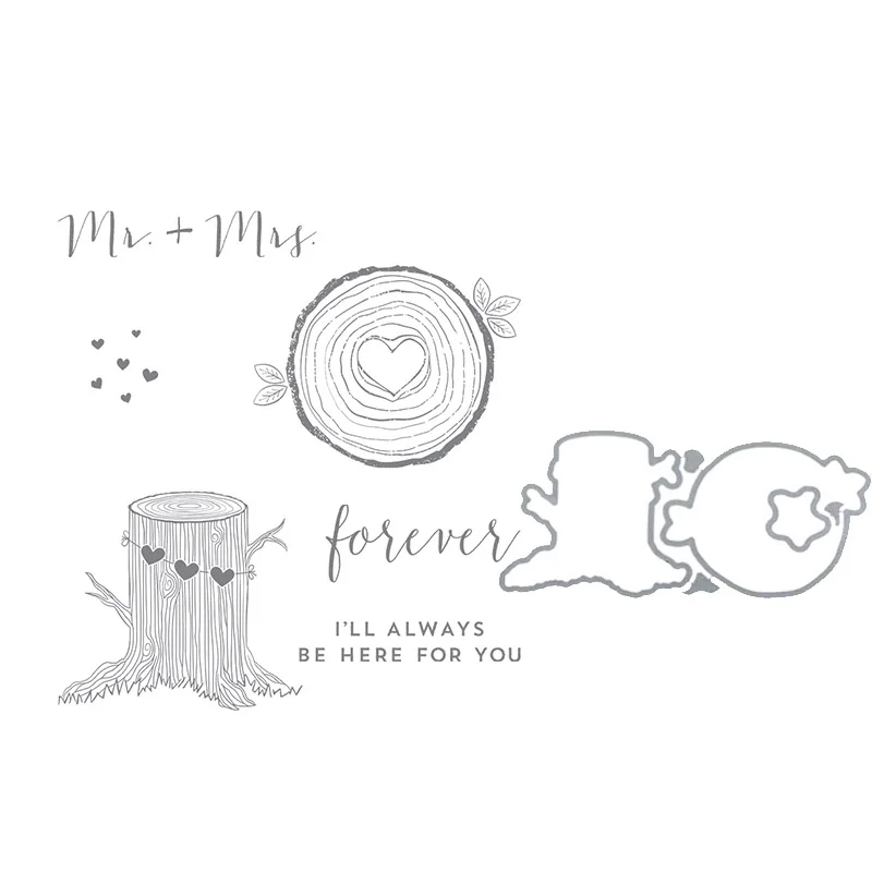 

Mr Mrs Transparent Clear Stamps/coordinating die for DIY Scrapbooking/Card Making/Kids Christmas Fun Decoration Supplies