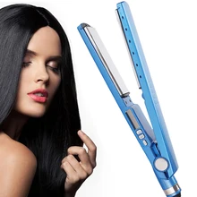 Профессиональные выпрямители, электрический выпрямитель для волос, плоский утюг, быстрый разогрев, нано-титановая пластина, прямые инструменты для волос