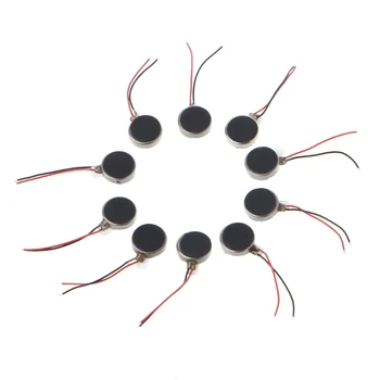 

10x DC 3V 70mA 12000±2500RPM Phone Coin Flat Vibrating Vibration Motor