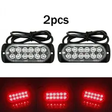 

2X Rear Red Fog 12Led Lamp Light 12v~24v Universal For Truck Car Van Bus Cab Off-road Safety Urgent Working Fog Red LED Light