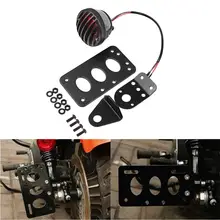 Задний светильник для мотоцикла, стоп-светильник, боковое Крепление, кронштейн для номерного знака, Кафе Racer Bobber Chopper, подходит для Harley Sportster cb750 xs650